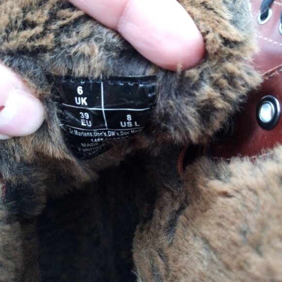 Dr Martens 1460 Serena Smooth Leather Combat Boots Size 39 US 8 Custom OOAK Sun - Picture 8 of 13